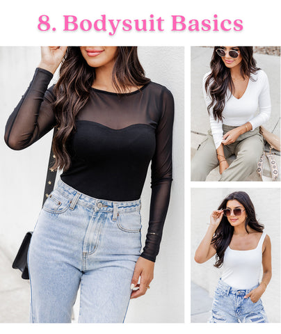 trending bodysuits college outfits