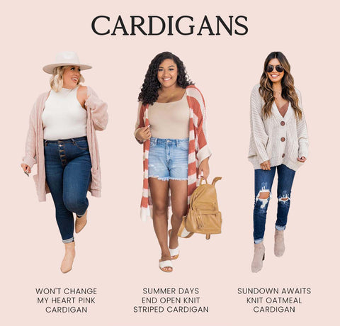 how to layer cardigans