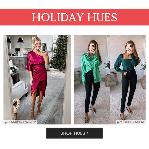 holiday hues to wear to a Christmas Party