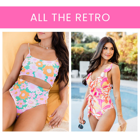 retro inspired swimsuits