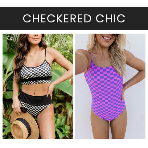checkered swimsuits 2023