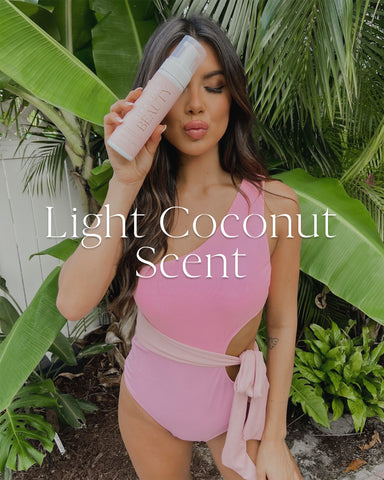 light coconut scented self-tanner