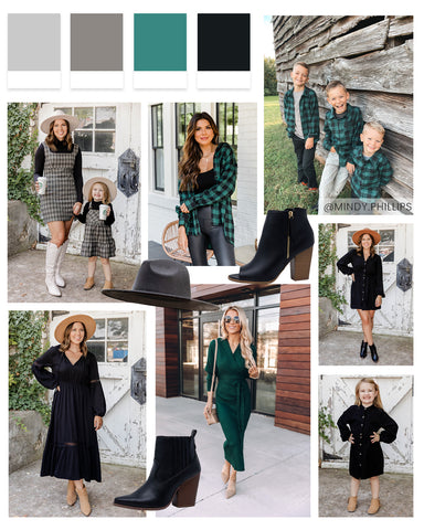 fall family photos color palette