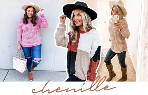 chenille sweaters