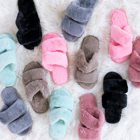 fuzzy slippers under $25 gift