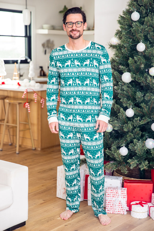 Gedrag negatief Bedankt Mens Underneath The Tree Green Christmas Print Pajama Joggers FINAL SA –  Pink Lily