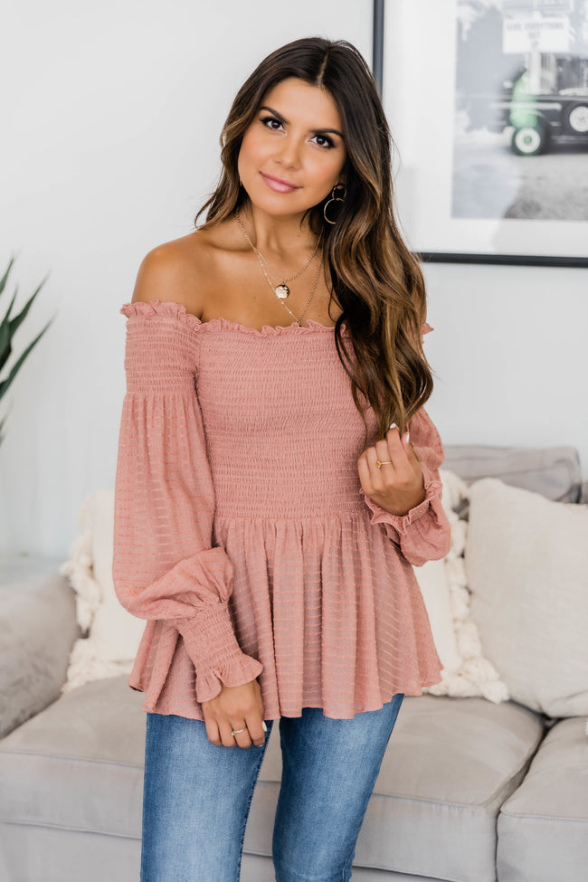 Better Than Imagined Mauve Blouse – Pink Lily