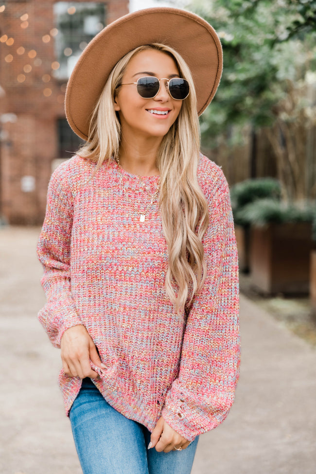 Always Full Of Surprises Multi Sweater FINAL SALE – Pink Lily