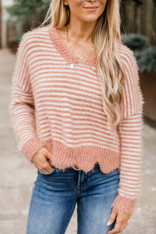 dusty rose sweater