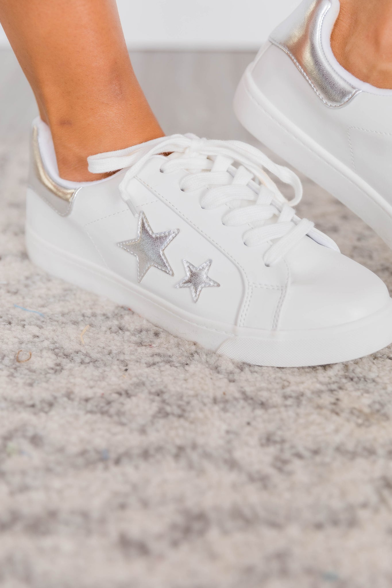 silver star sneakers