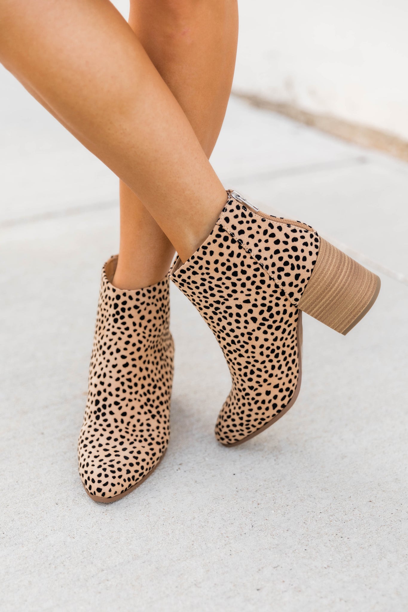 cheetah print booties