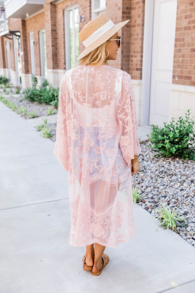 lace kimono dress