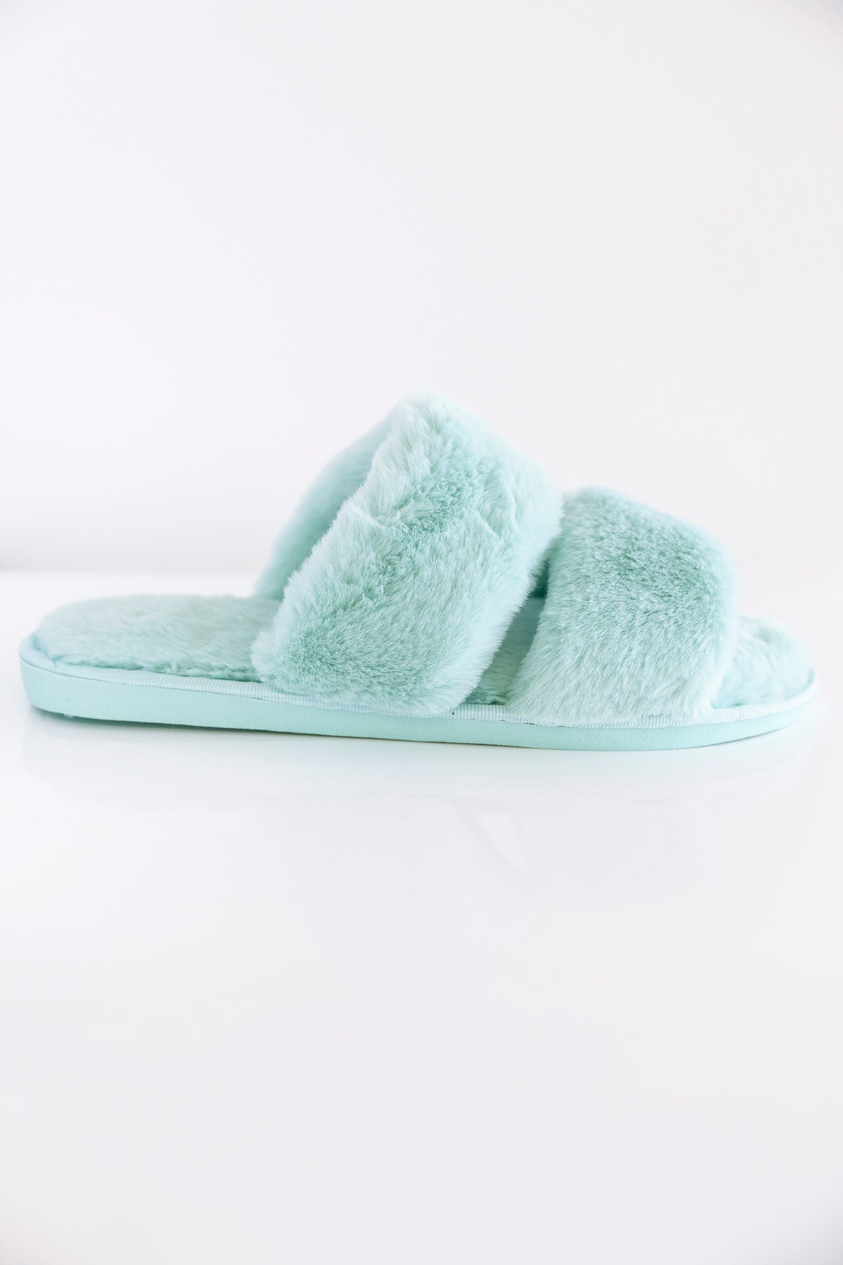 Goodnight Dreams Fuzzy Slippers Mint 