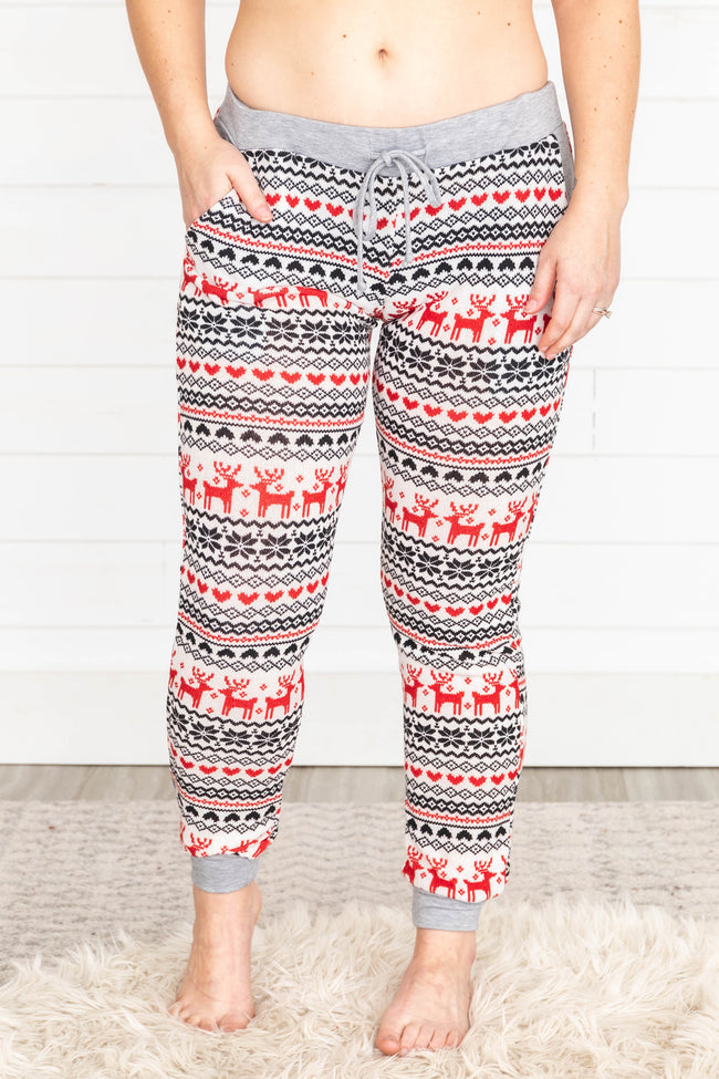 Snow Bunny Printed Lounge Pants FINAL SALE – Pink Lily