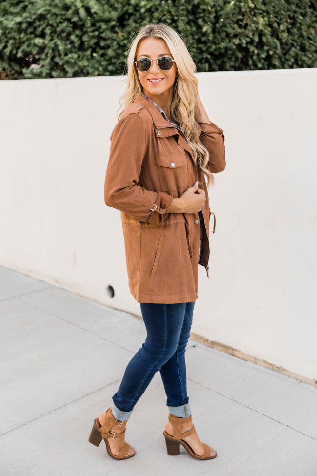 An Old Flame Cargo Tan Jacket – Pink Lily