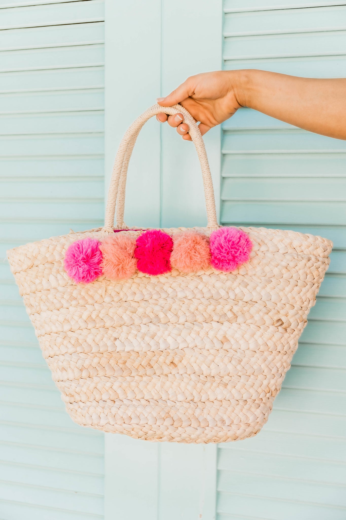 beach straw tote