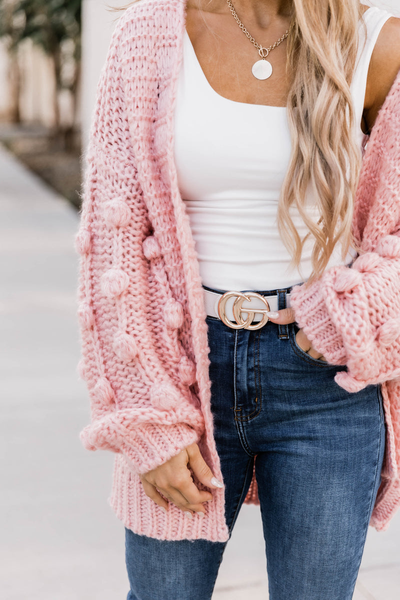 Hold Your Attention Mauve Cardigan – Pink Lily