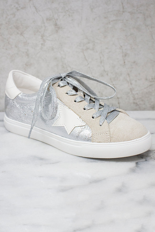 sneakers with silver stars