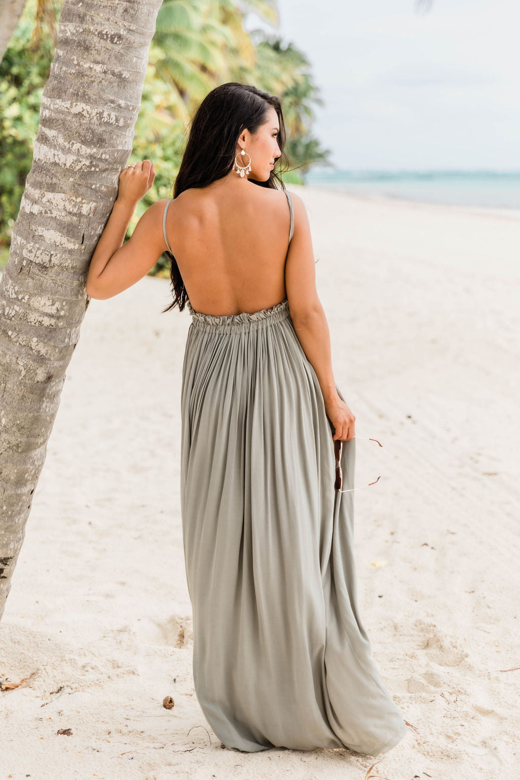 maxi dress sage