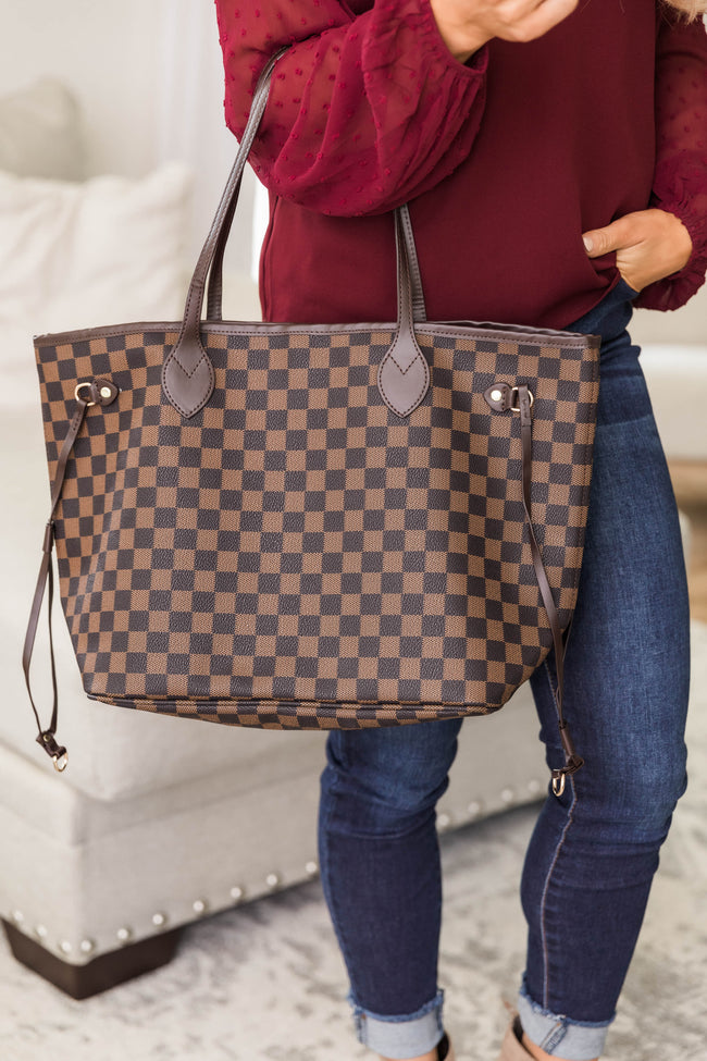 checkered purse