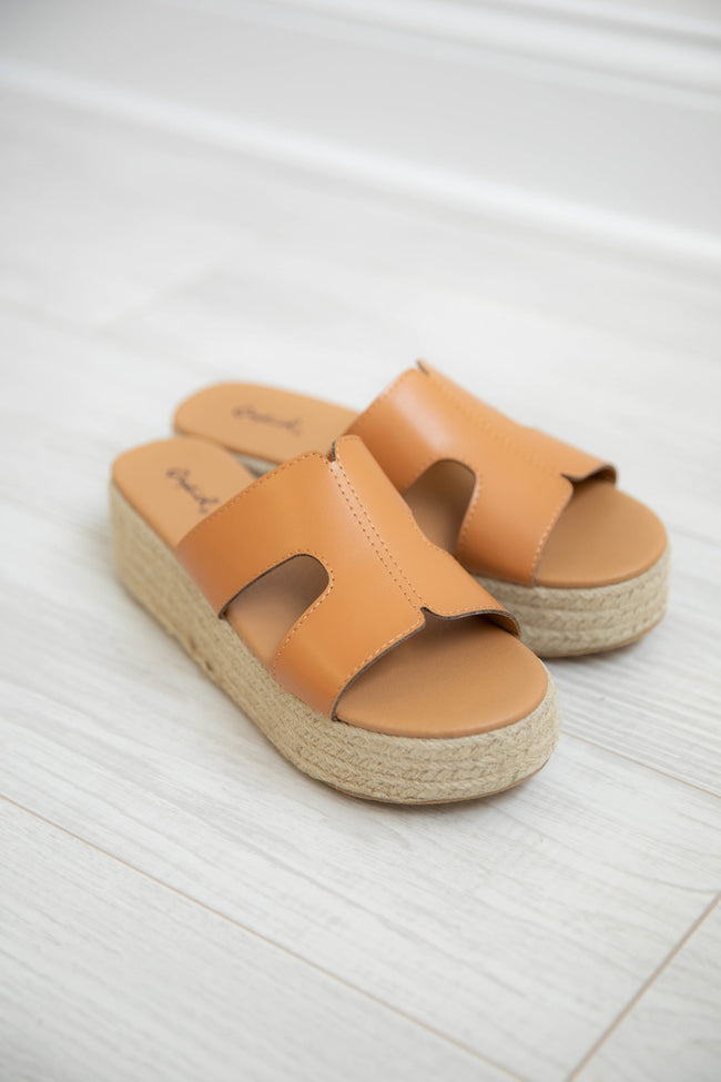 brown platform sandals