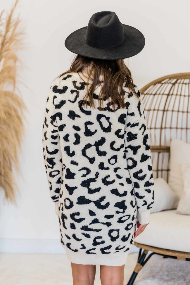 animal print sweater dress