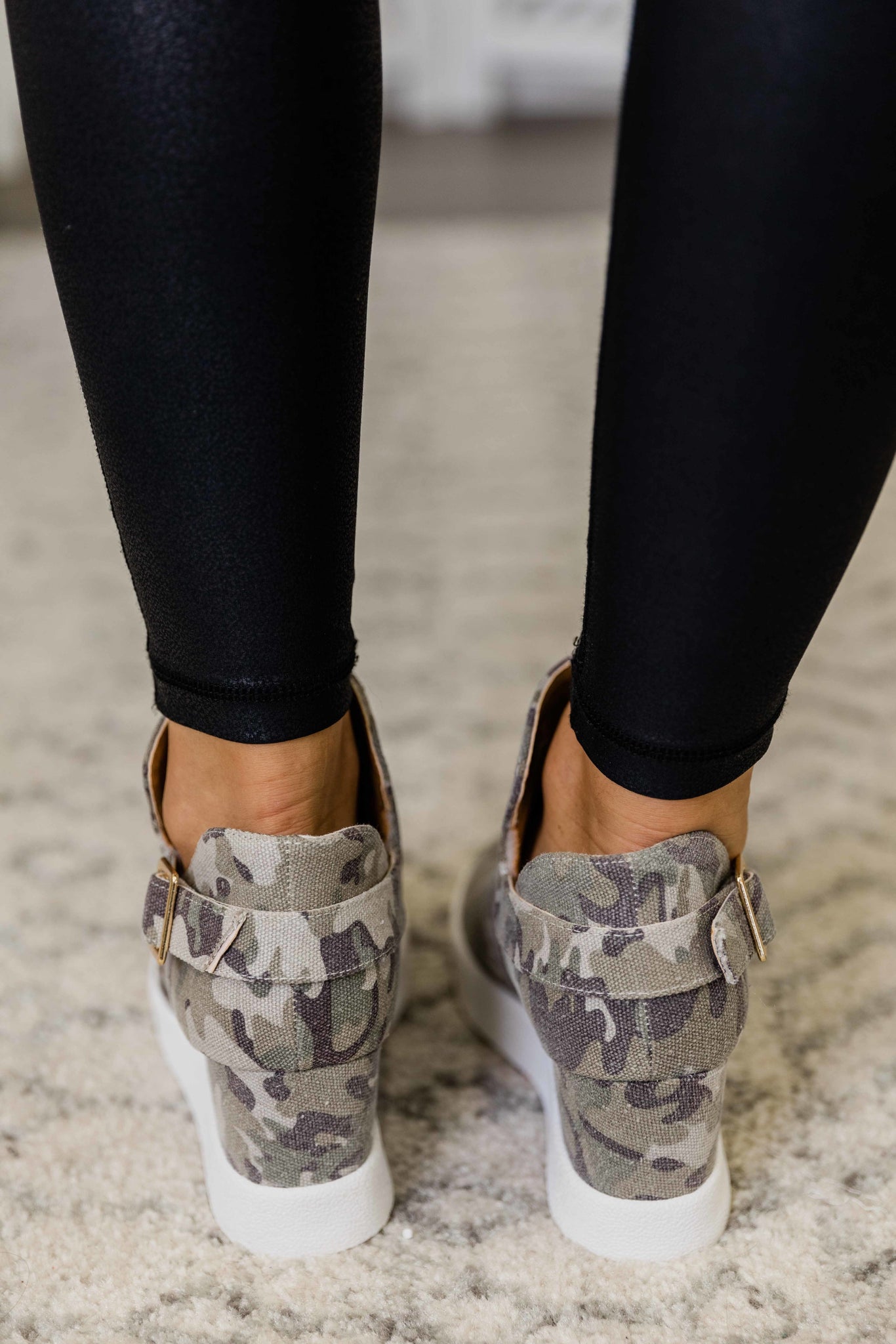 camo sneaker wedges