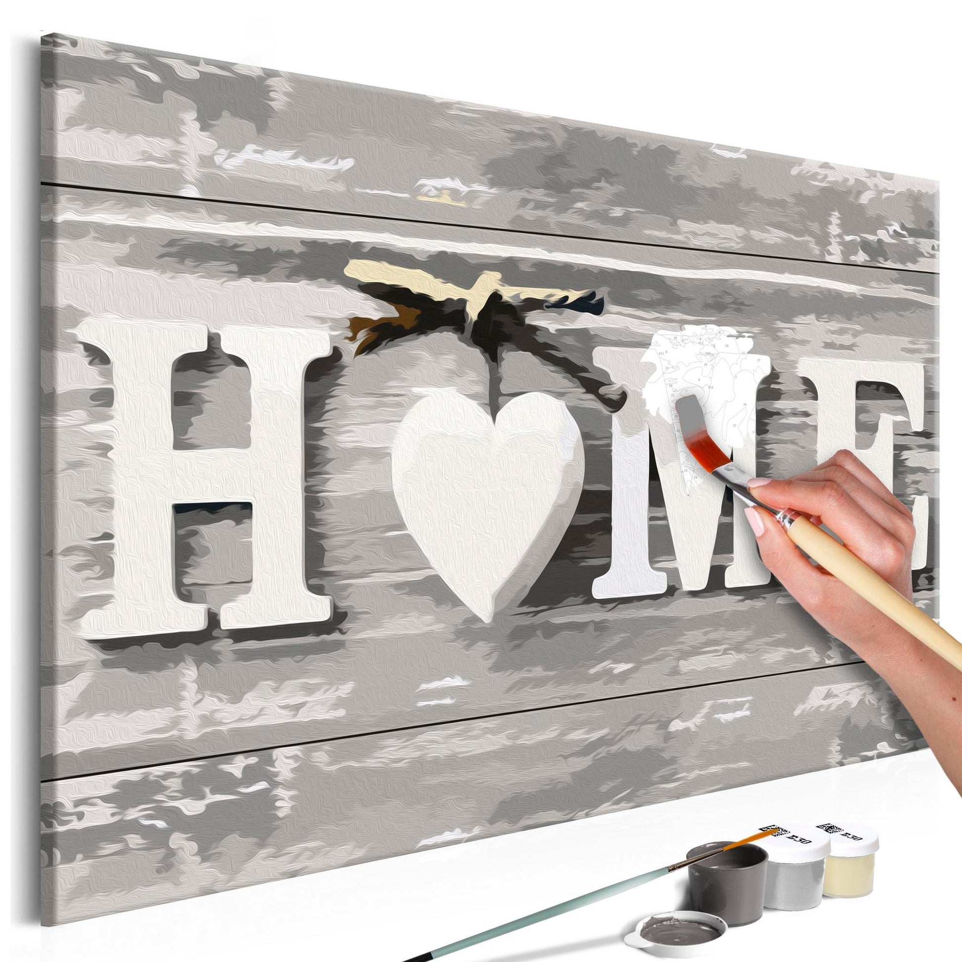Vergelding Weven kolf Doe-het-zelf op canvas schilderen - Home (Letters) – Koop Interieur