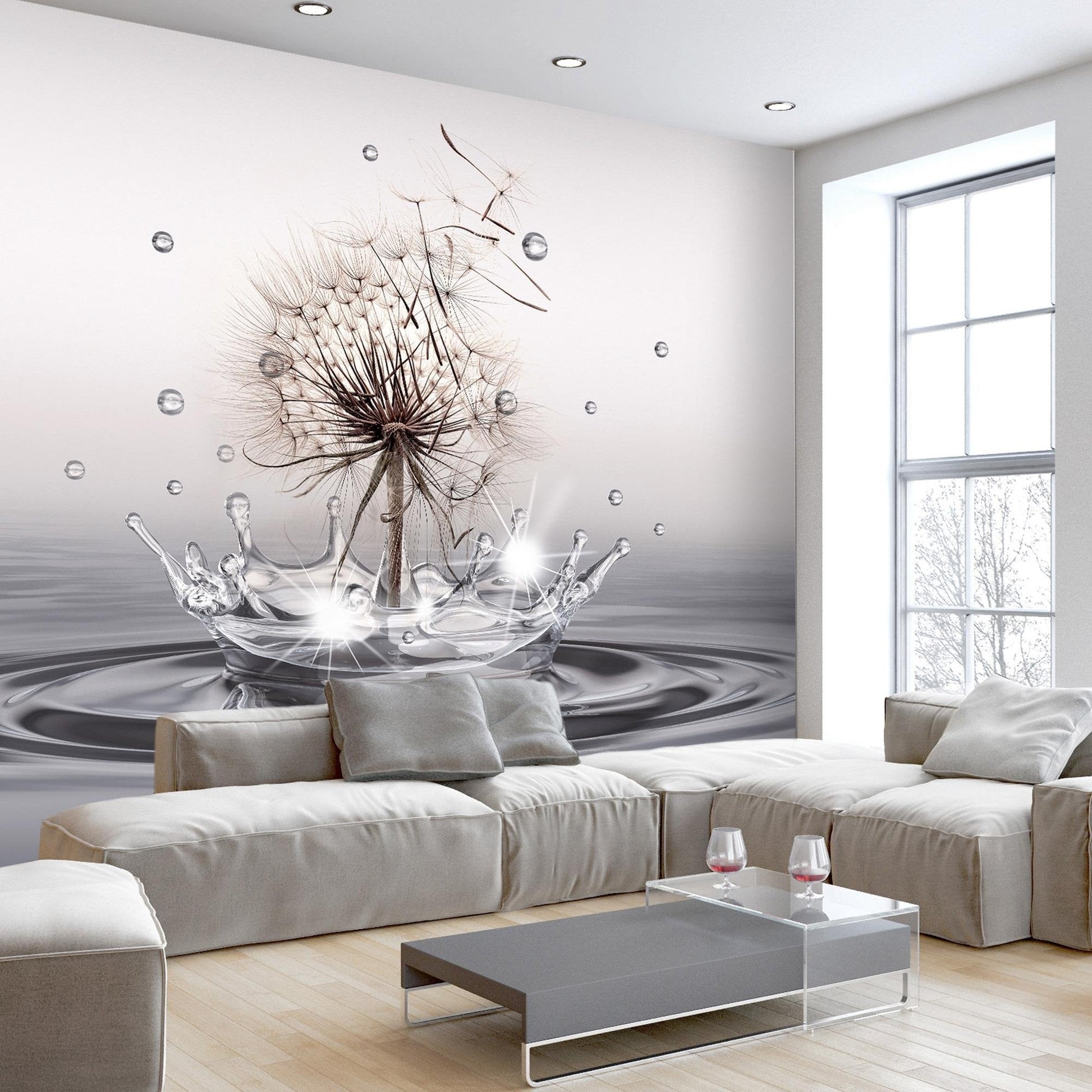 Spit elektrode solide Wall Murals - Wind Drops – Koop Interieur