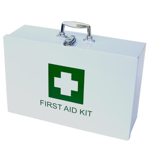 metal first aid box