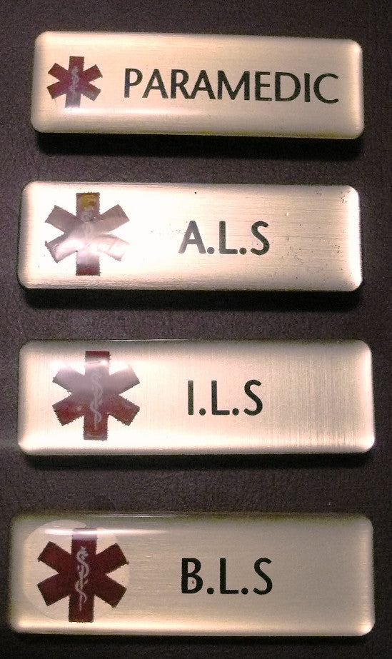 Uniform Qualification Own Name Badges Paramedic Was