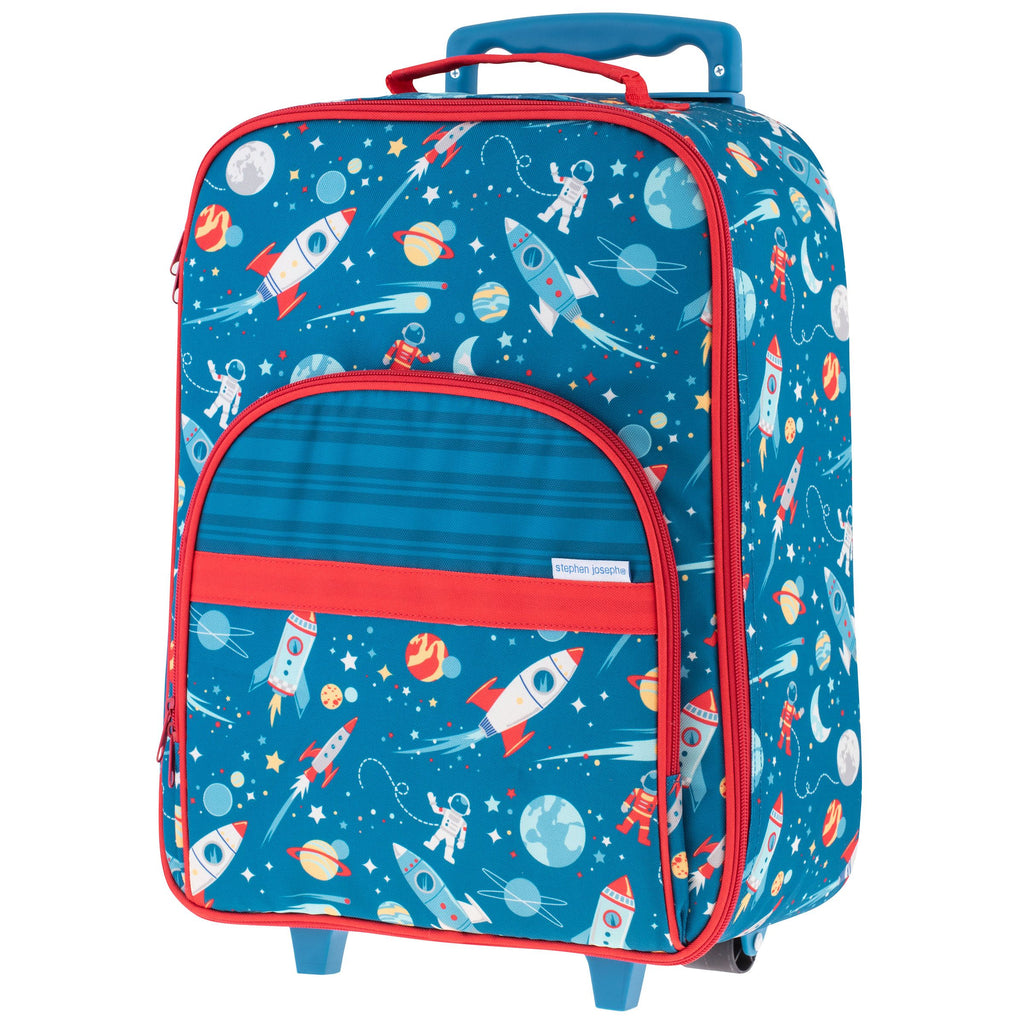 dog print luggage