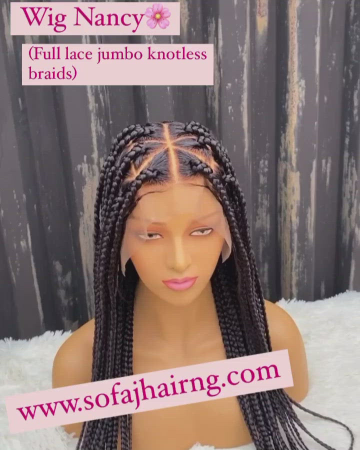 knotless braid full lace wig