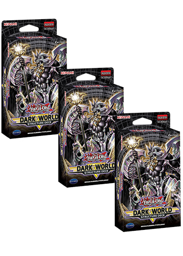 Yugioh TCG: Structure Deck - Dark World - Set of 3 Decks | Double ...