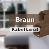 Kabelkanal Braun Holzoptik