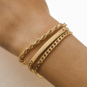 gold thick bracelet