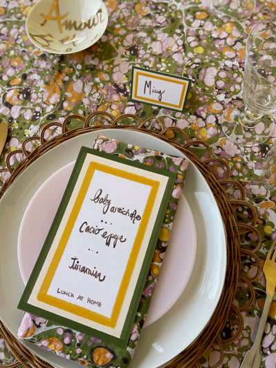 Set in Stripes placecards