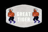 Great Tiger Stance Punchout Retro Video Game Boxing V4 Face Mask Cover