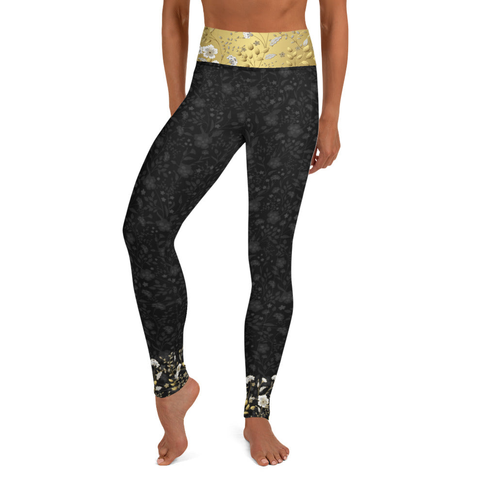 gold splatter leggings-1