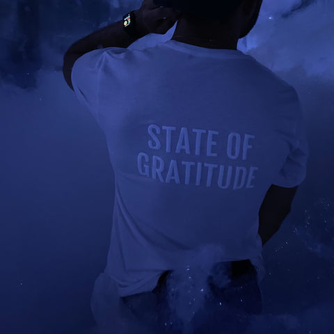 State of Gratitude | Superblue | WhiteOut Grateful | Streetwear Brand | Grateful Apparel | Gratitud