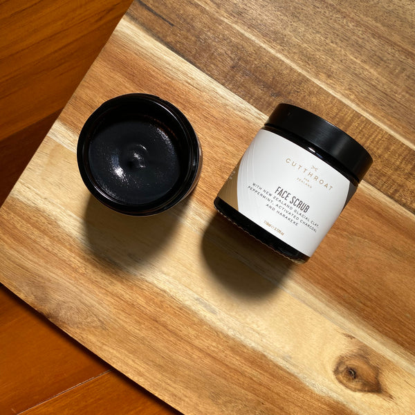 A high-quality refreshing Peppermint scented face scrub is made with Activated Charcoal, Jojoba Beads and NZ Glacial Clay sourced from Canterbury in New Zealand.