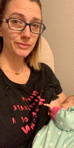 Alexandra breastfeeding Vivian