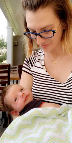 Alexandra holding baby Vivian