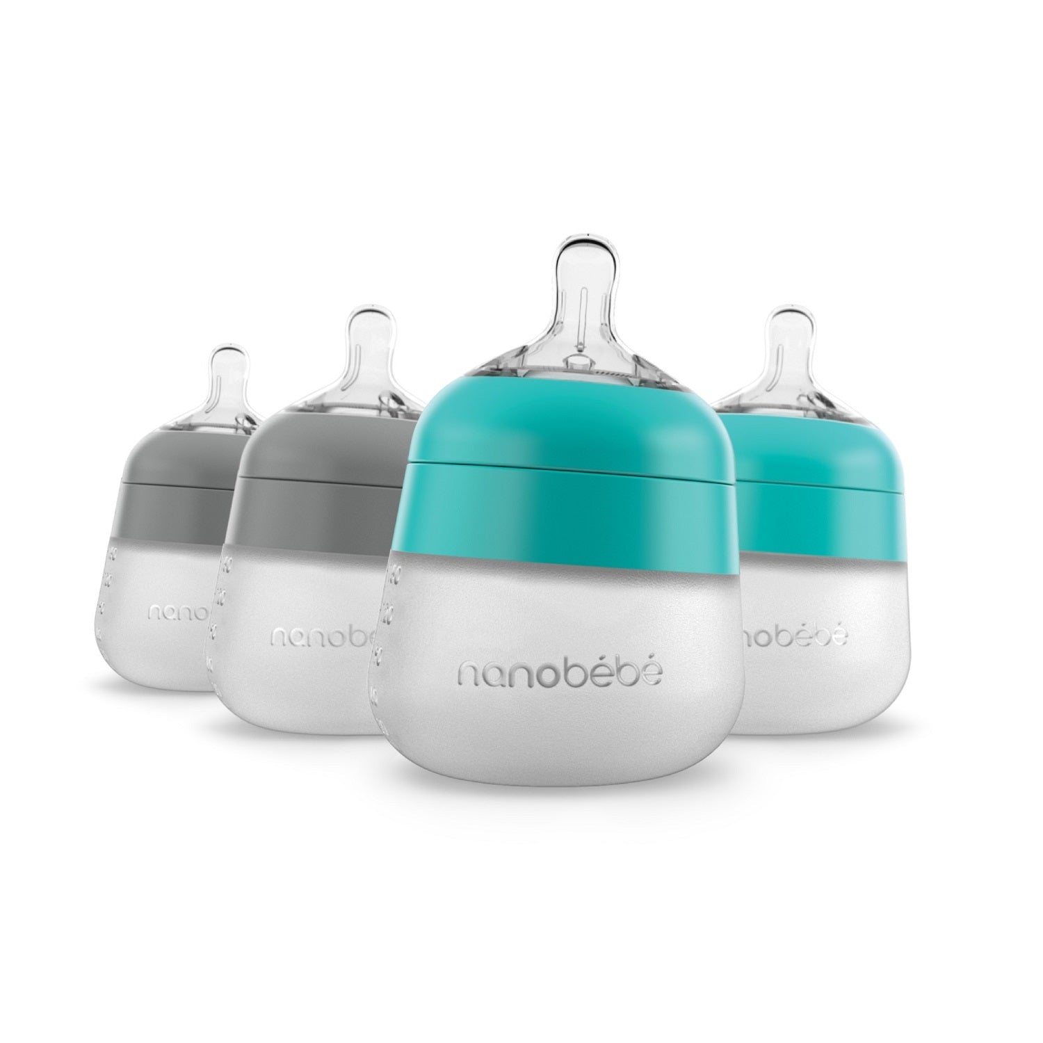 Nanobebe Breast Milk Storage Bags, Blue/Clear - 50 count
