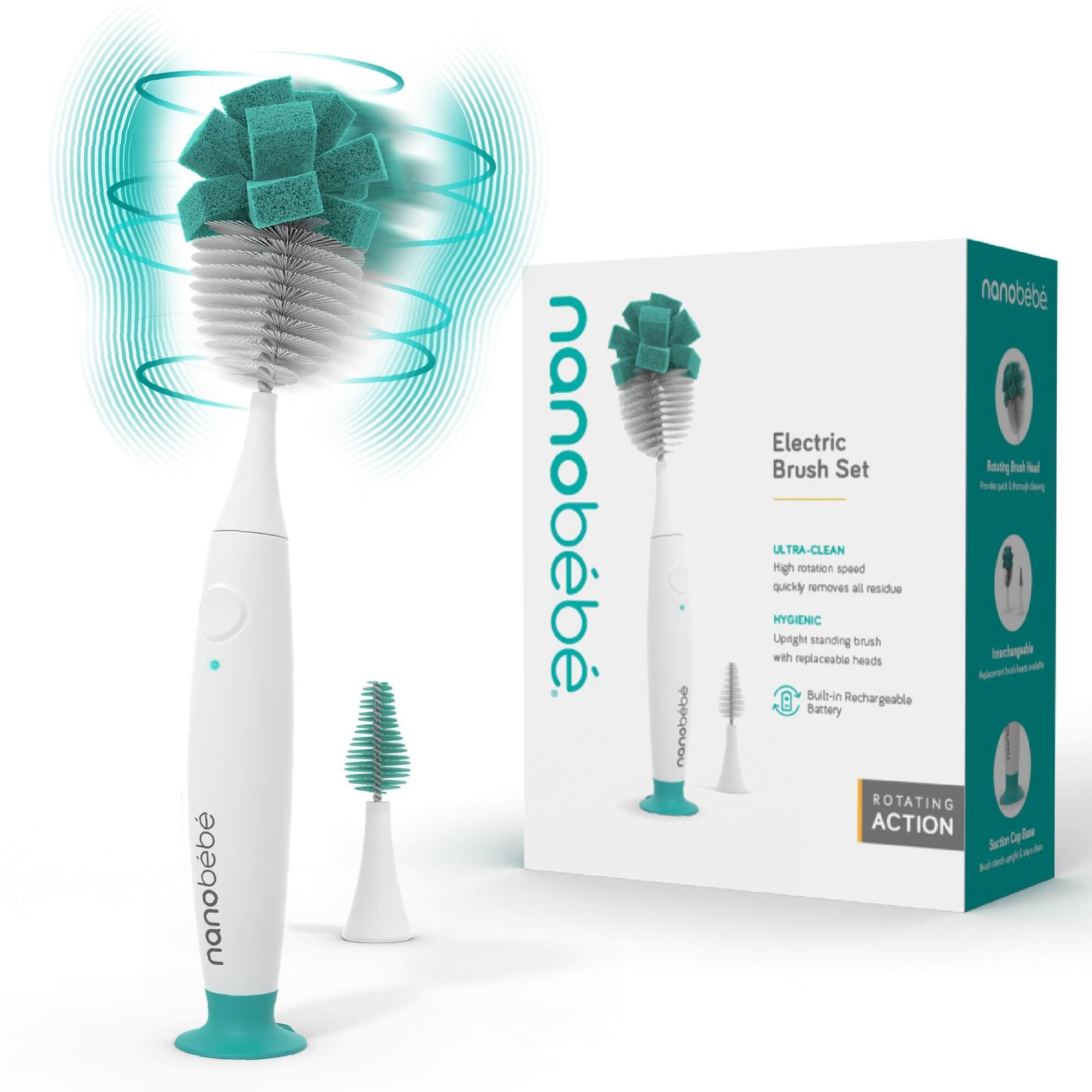 E-Brush Electric Baby Bottle Brush – Nanobébé US