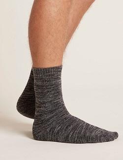 Boody Organic Bamboo Men Business Socks Black Size 6-11