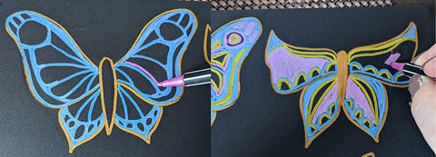 stabilo butterflies step 2