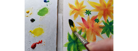 watercolour flowers step 3