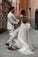 Rustic A Line Tulle Sweetheart Strapless Wedding Dresses, Sleeveless Beach Bridal Dresses STC15526