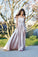 Elegant A-Line Halter Satin Long Sleeveless Backless Pink with Pockets Evening Dresses